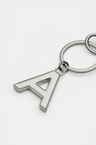 Silver Initials Keyring  A  hi-res