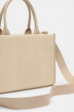 Structured Woven Mini Tote  Iced Latte  hi-res