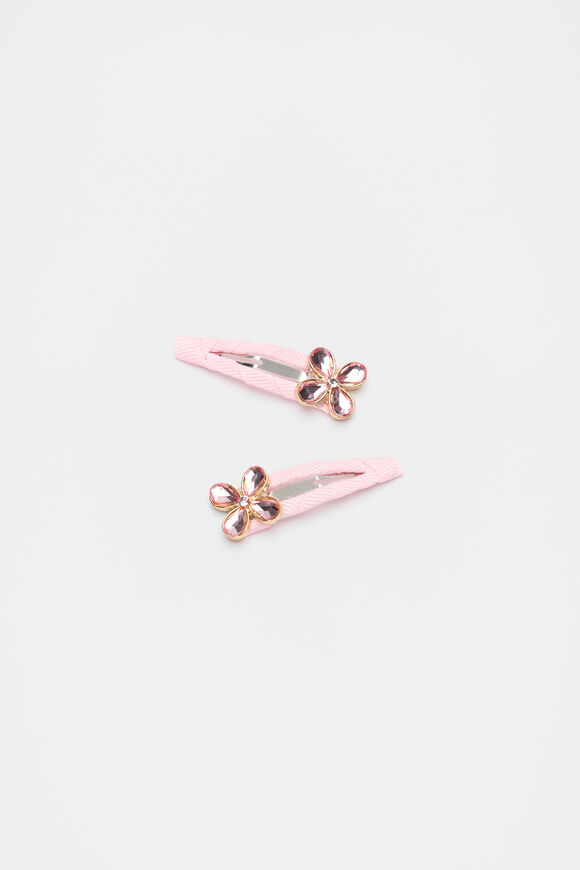 Jewel Clover Grosgrain Snap  Rose Petal  hi-res