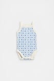 Snail Singlet Bodysuit  Baby Blue  hi-res