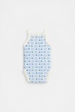 Snail Singlet Bodysuit  Baby Blue  hi-res