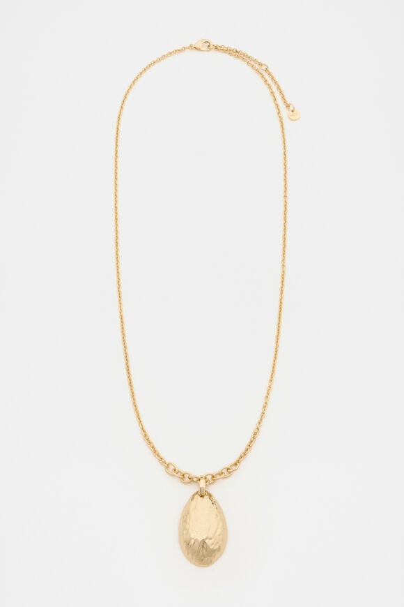 Petal Pendant Necklace  Gold  hi-res