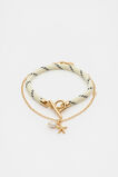 Starfish Pendant Bracelet  Gold  hi-res