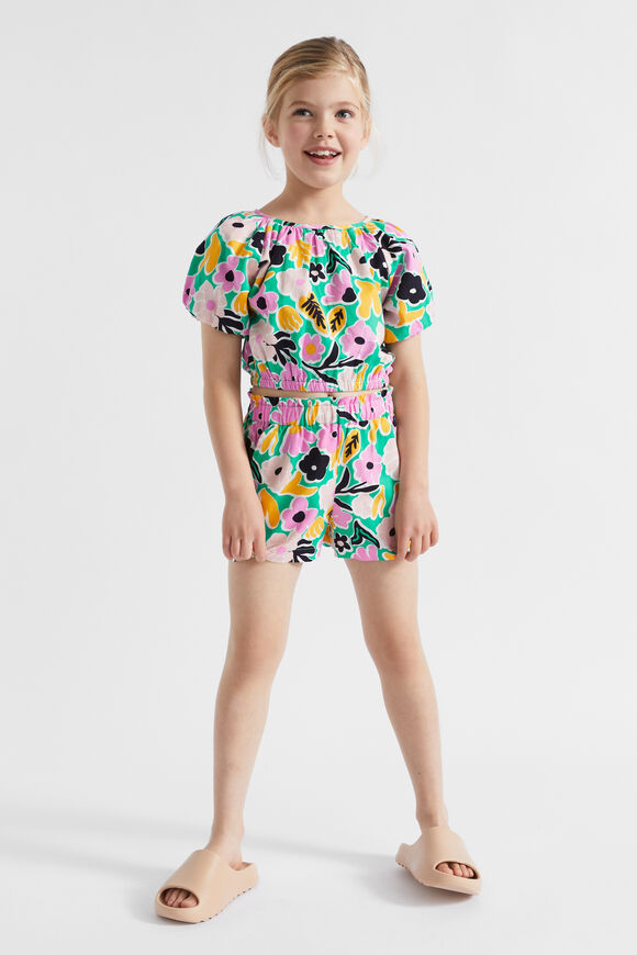 Floral Top  Jade Green  hi-res