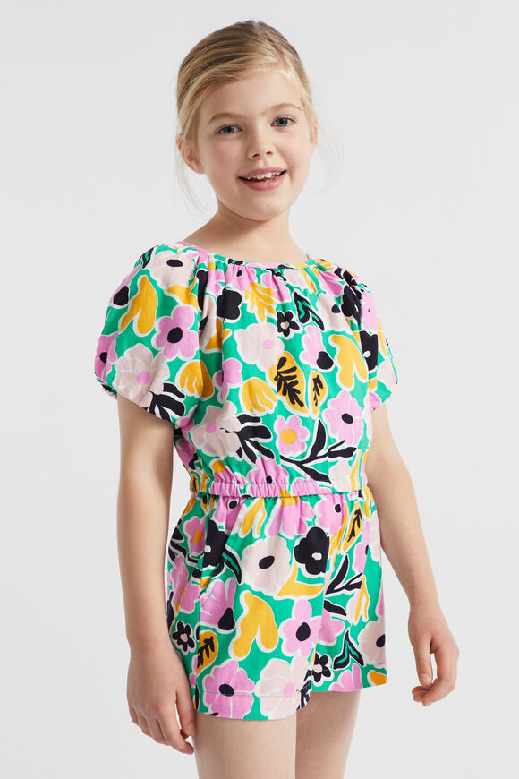 Floral Top  Jade Green  hi-res