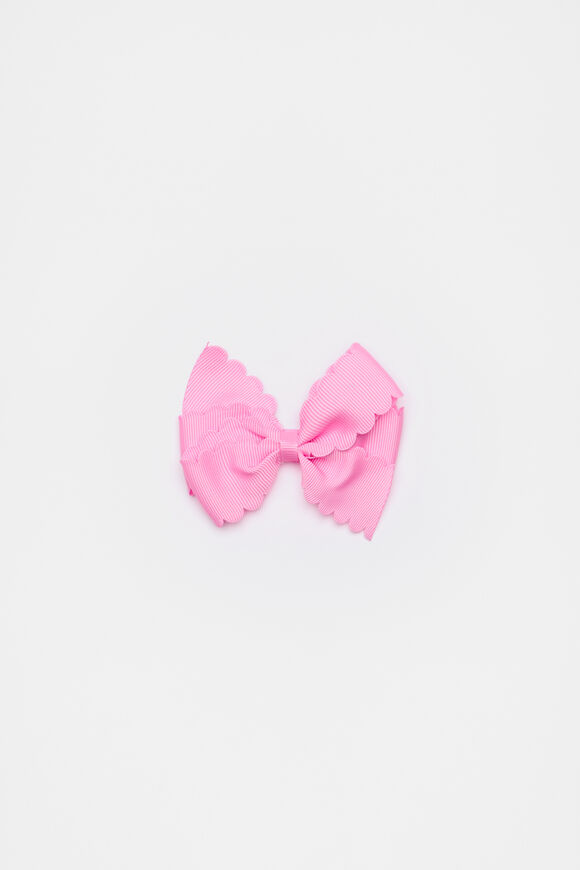 Scallop Grosgrain Bow  Candy Pink  hi-res