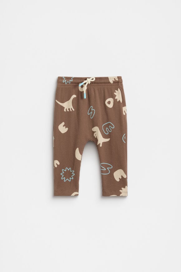 Dino Waffle Pant  Cocoa  hi-res