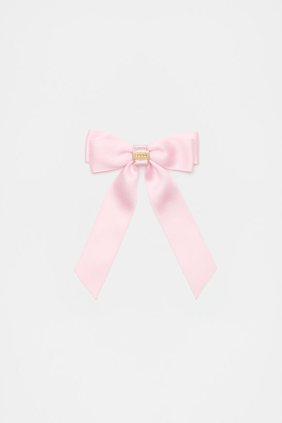 Heritage Tail Bow Duck Clip  Pale Candy Pink  hi-res