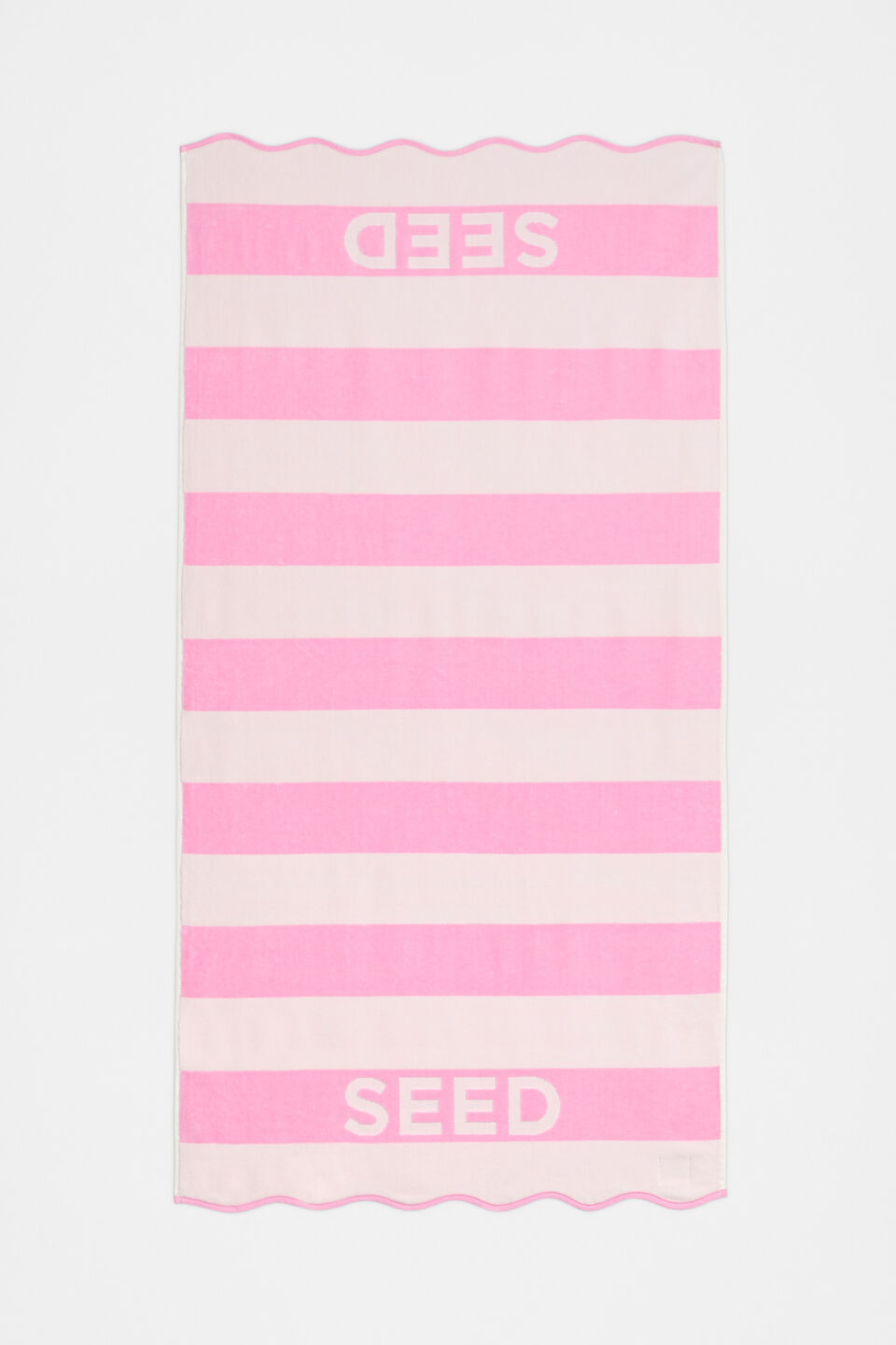 Beach Towel  Candy Pink Stripe
