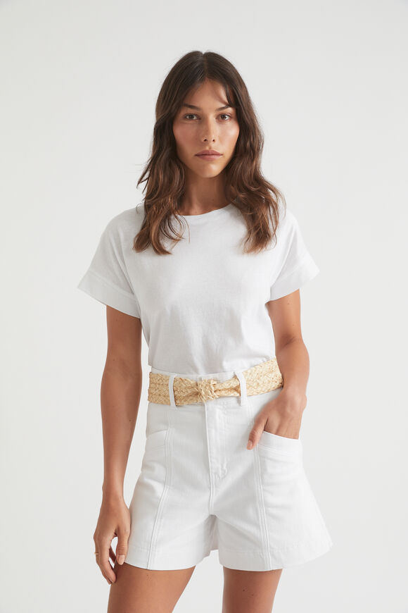 Textured Knot Belt  Natural  hi-res