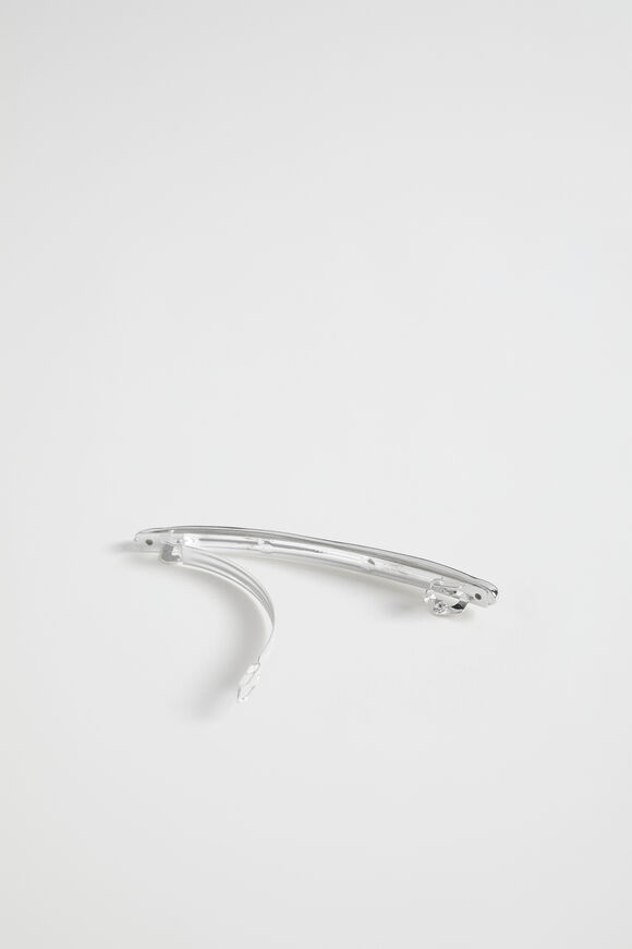 Metal Barrette  Silver  hi-res