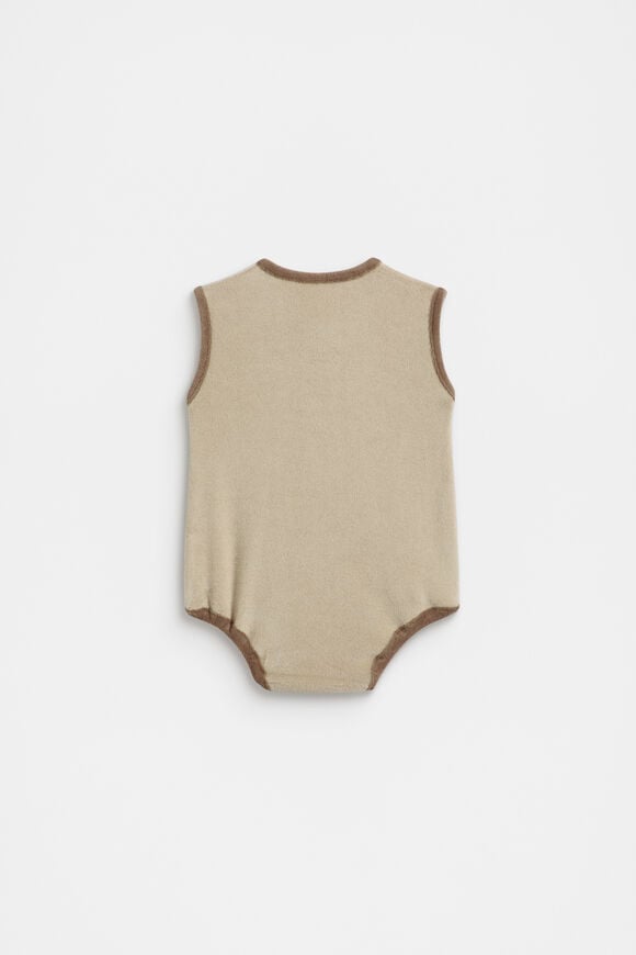 Terry Romper  Neutral  hi-res