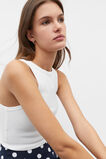 Cropped Rib Tank  Whisper White  hi-res