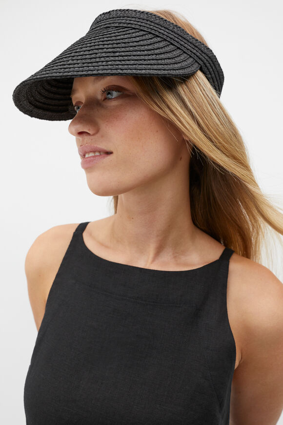 Woven Wrap Visor  Black  hi-res
