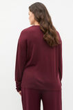 Australian Merino Relaxed Top  Plum Red  hi-res