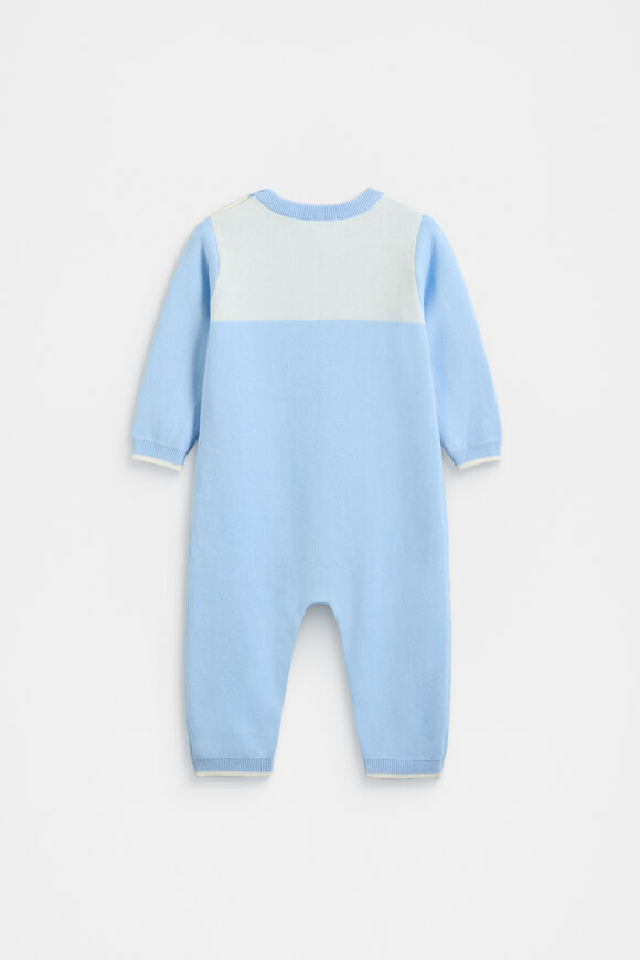 Logo Knit Jumpsuit  Clear Blue  hi-res