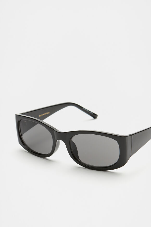 Lauryn Oval Sunglasses  Black  hi-res