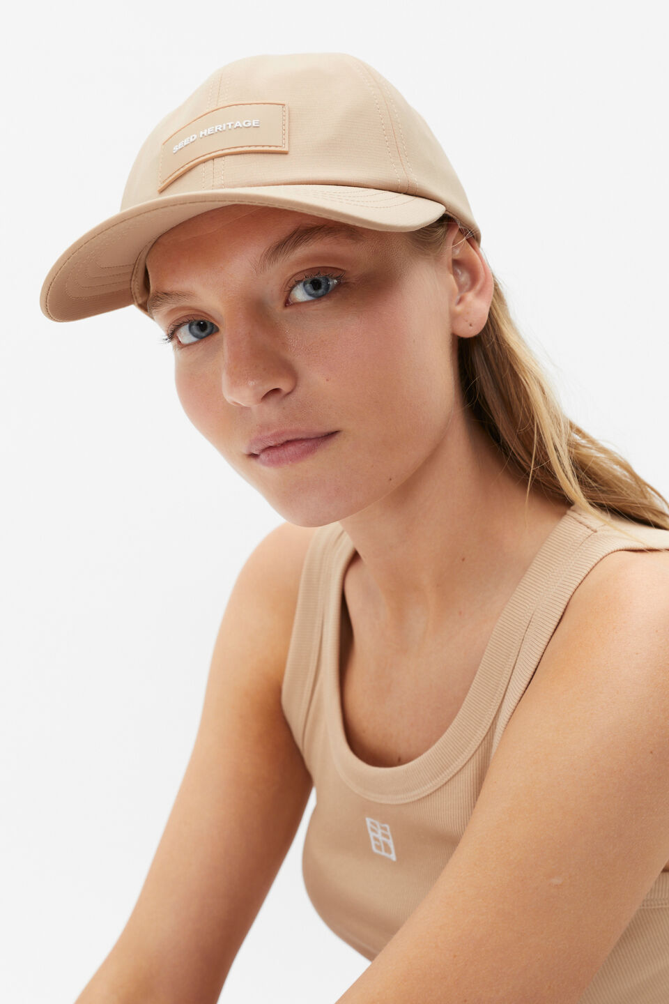 Seed Essential Logo Cap  Nougat