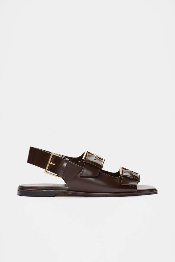 Iris Triple Buckle Sandal  Dark Espresso  hi-res
