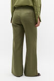 Linen Bell Bottom Pant  Rainforest  hi-res