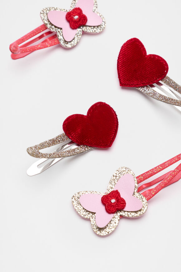 Butterfly & Hearts Snap Pack  Multi  hi-res