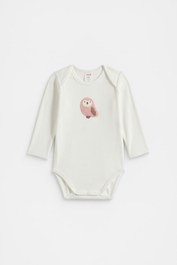 Owl Bodysuit  Canvas  hi-res