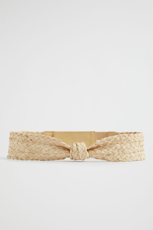 Textured Knot Belt  Natural  hi-res