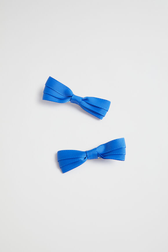 Grosgrain Bow Duck Clip  Royal Blue  hi-res