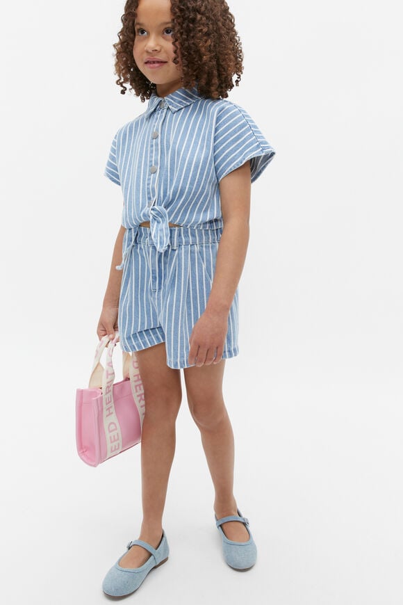 Stripe Denim Top  Denim Stripe  hi-res