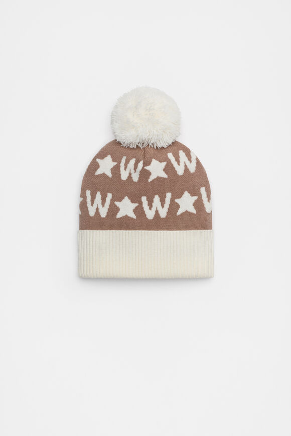 Star Initial Beanie  W  hi-res