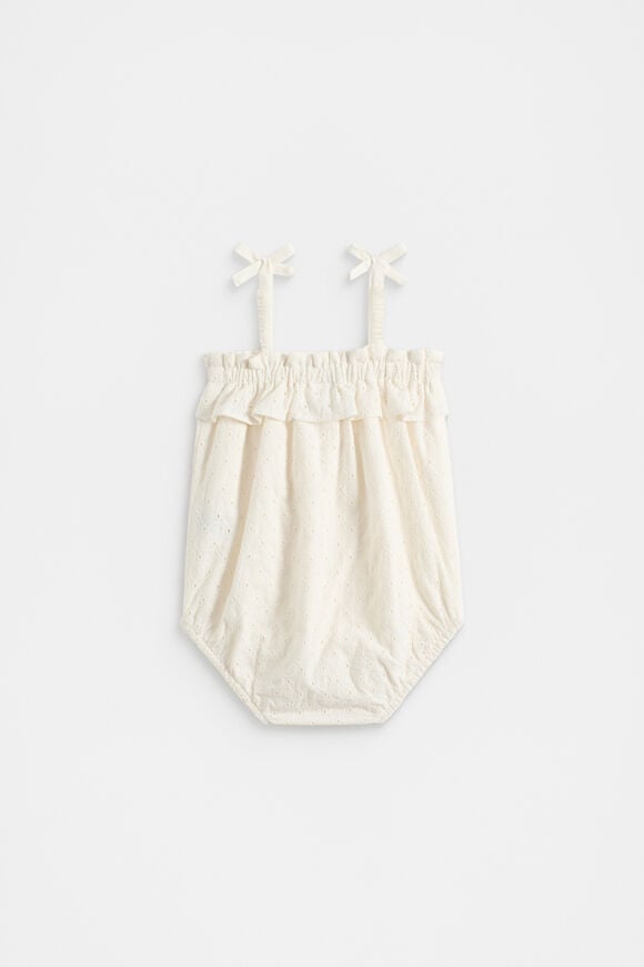 Broderie Romper  Milk  hi-res