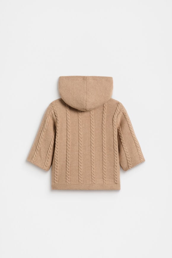 Cable Knit Jacket  Biscuit  hi-res