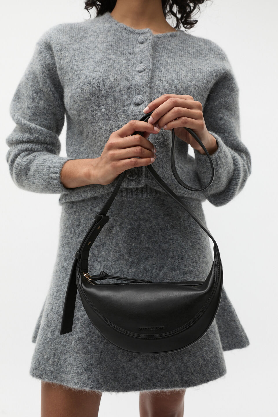 Relaxed Crossbody Bag  Black