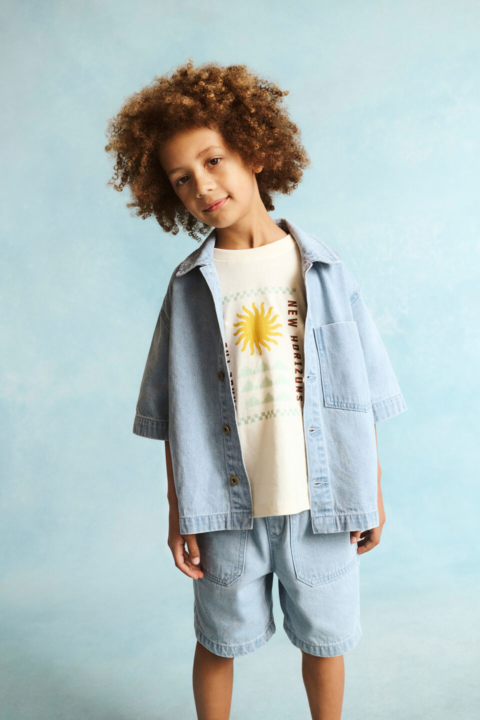 Relaxed Placement Tee  Vintage Cream