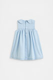Scallop Pocket Dress  Powder Blue Wash  hi-res