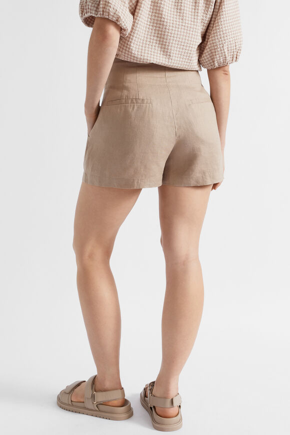 Core Linen Waisted Short  Cookie  hi-res