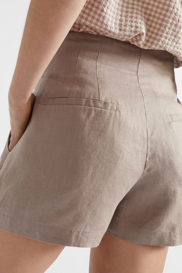 Core Linen Waisted Short  Cookie  hi-res