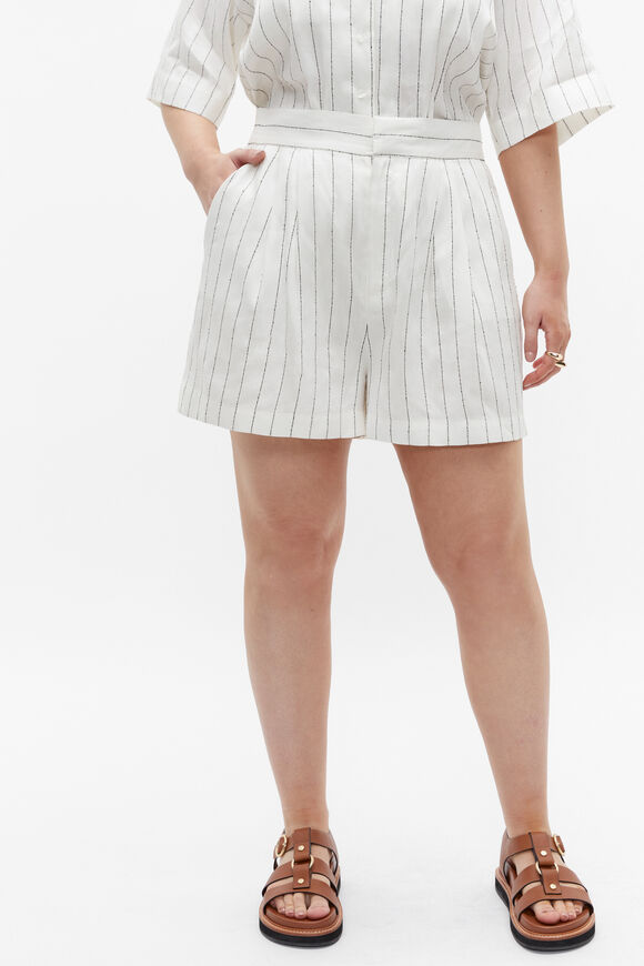 Linear Stripe Short  Cloud Cream Stripe  hi-res