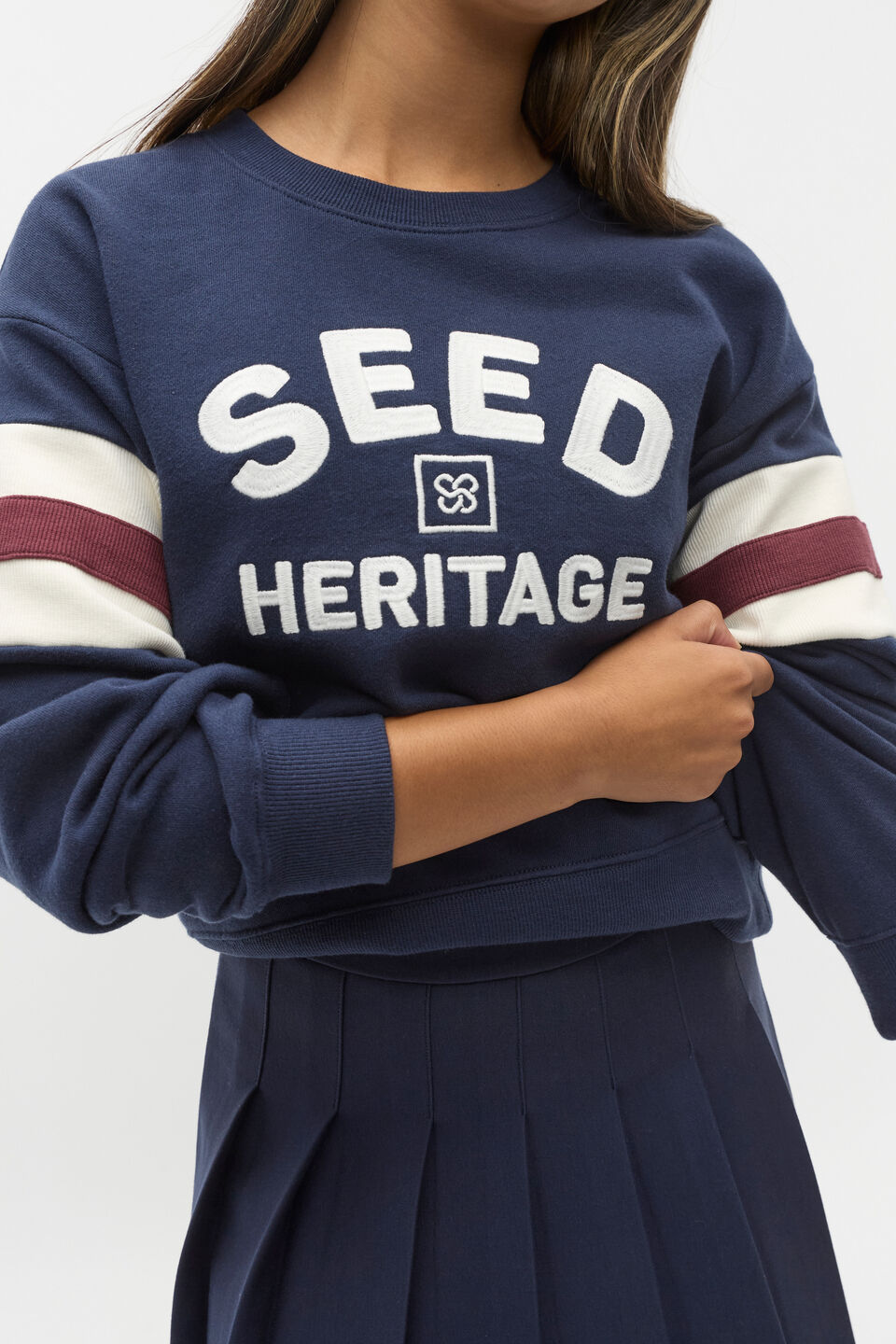Seed Spliced Sweat  New Navy