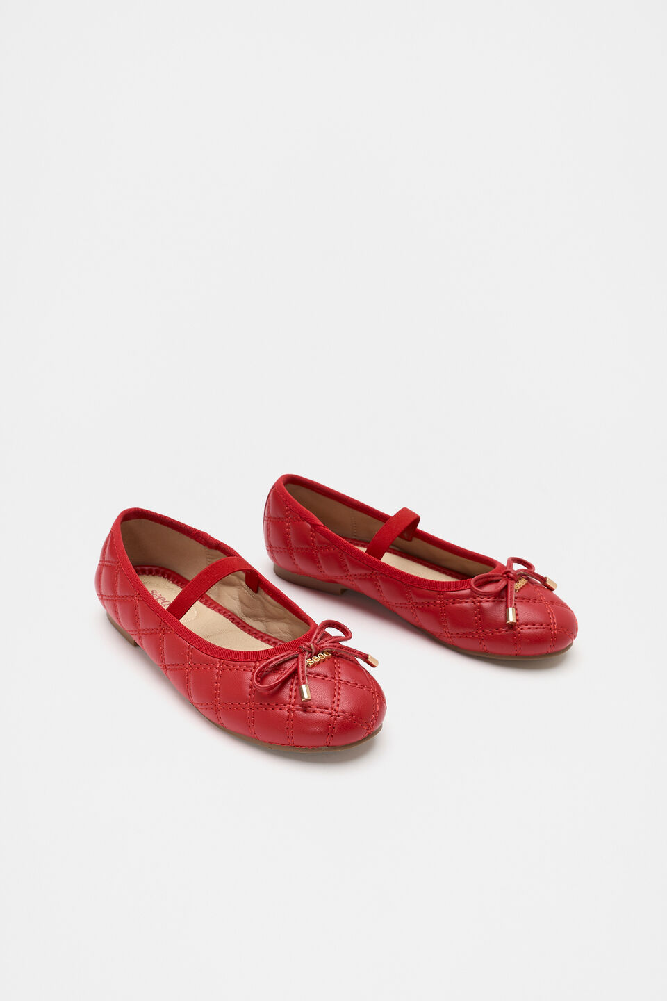 Seed Bow Ballet  Poppy Red