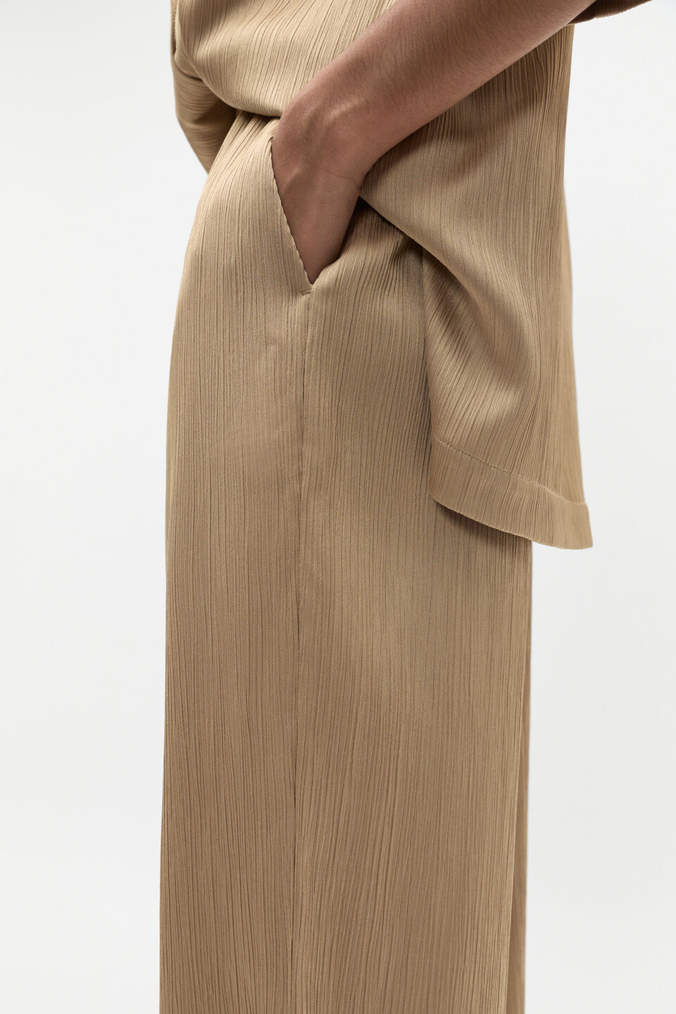 Plisse Pant  Rye