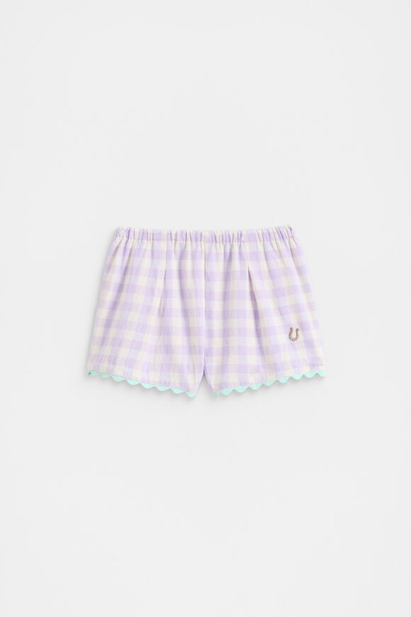 Spliced Gingham Short  Multi  hi-res