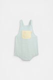 Gingham Romper  Seaspray  hi-res