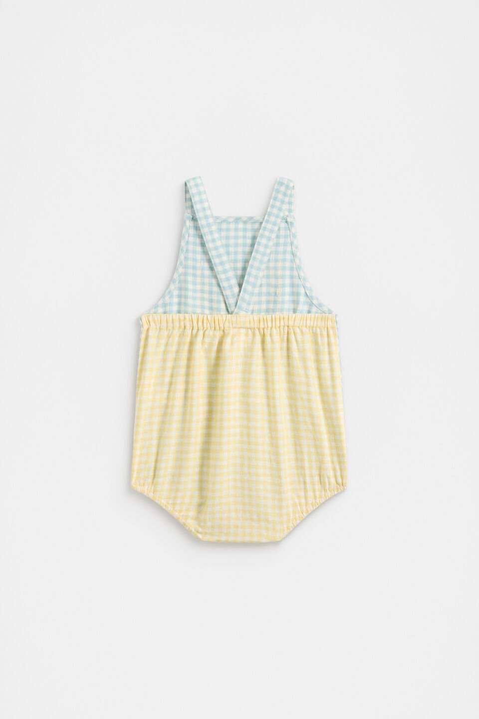 Gingham Romper  Seaspray