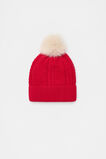 Cable Knit Beanie  Chilli Red  hi-res