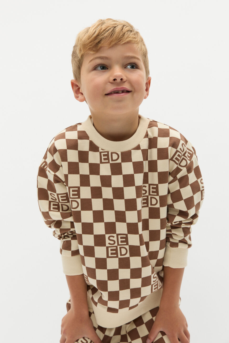 Check Logo Sweat  Cocoa