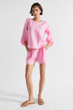 Linen Pleat Front Short  Pink Gin  hi-res