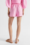 Linen Pleat Front Short  Pink Gin  hi-res