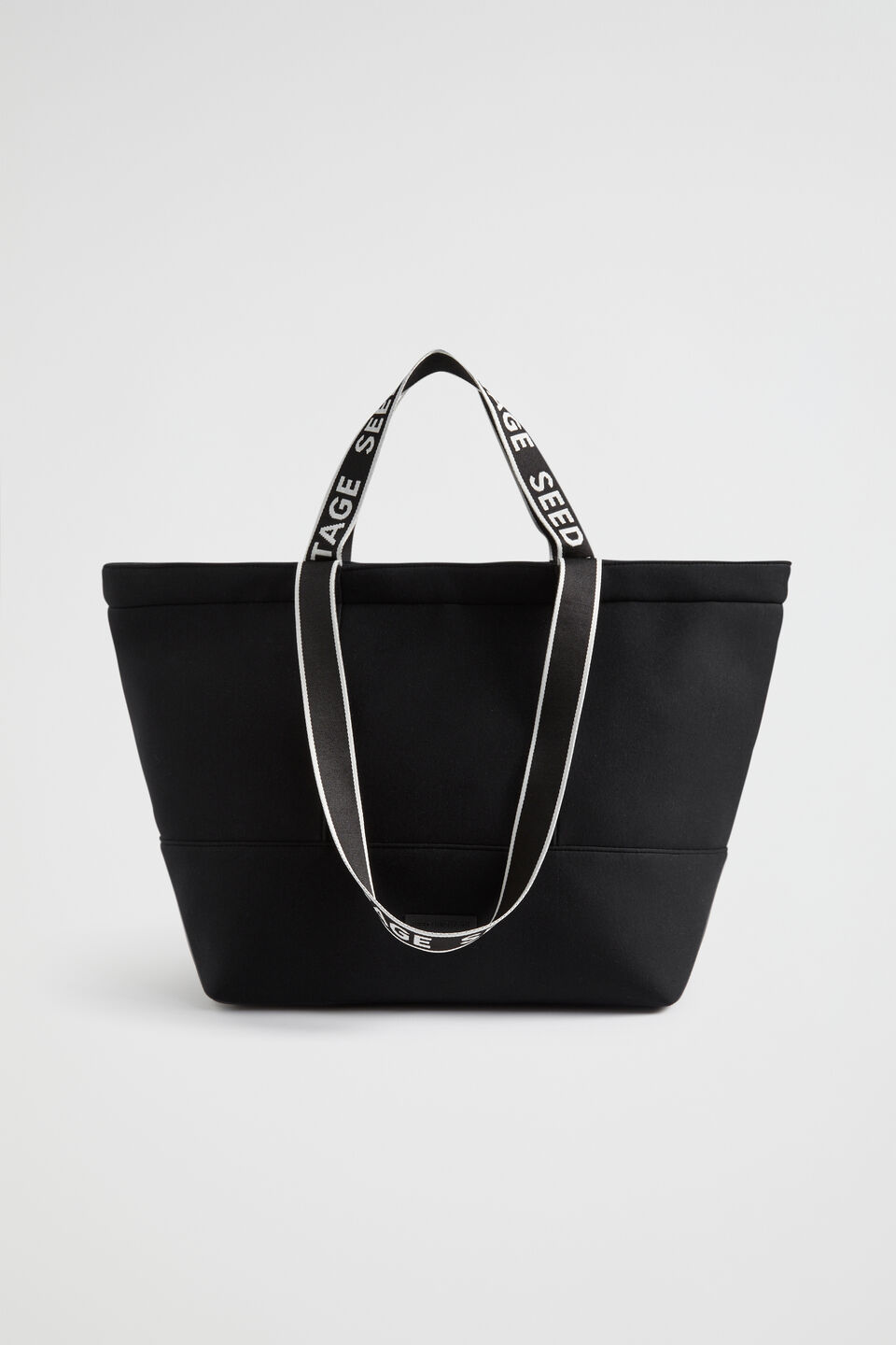 Seed Jersey Overnight Tote  Black
