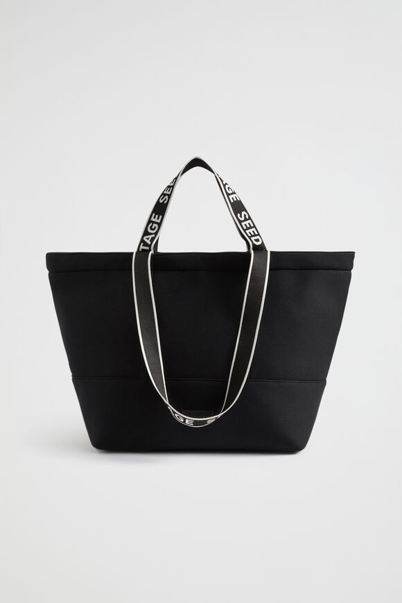Seed Jersey Overnight Tote  Black  hi-res